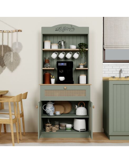 Alzatina da caffè Lucas 1600-129 Verde - 80x180x42 cm