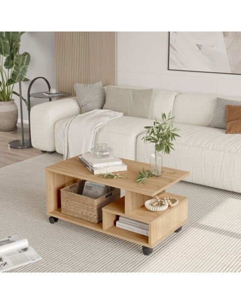 MIN9-S Couchtisch aus Eichenholz - 90x42,5x51 cm