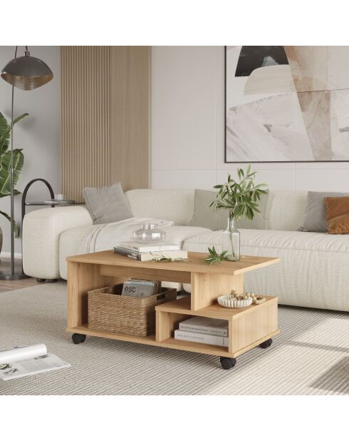 MIN9-S Couchtisch aus Eichenholz - 90x42,5x51 cm