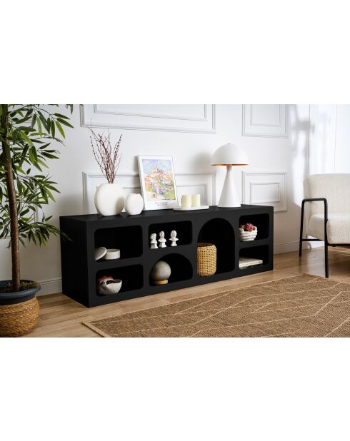 Ferlis Schwarze Konsole - 160x51x40 cm