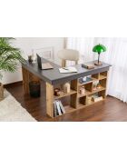 Scrivania Vesper antracite/pino atlantico - 130x72x120 cm