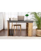 Scrivania Vesper antracite/pino atlantico - 130x72x120 cm
