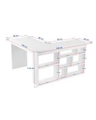 Scrivania Vesper antracite/pino atlantico - 130x72x120 cm