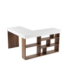 Bureau Vesper Noyer/Blanc - 130x72x120 cm