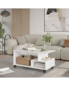 Tavolino da caffè bianco MIN9-W - 90x42,5x51 cm