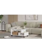 Tavolino da caffè bianco MIN9-W - 90x42,5x51 cm