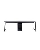 Bureau double Anthracite/Noir - 240x74x60 cm