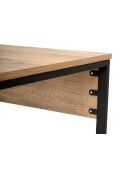 Bureau double Pin de l'Atlantique/Noir - 240x74x60 cm