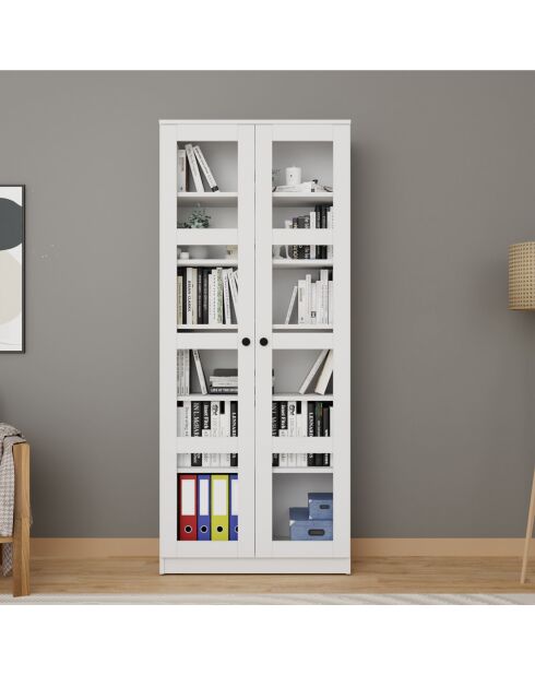 Lucas Glass 1600-68 witte 3-delige multifunctionele kast