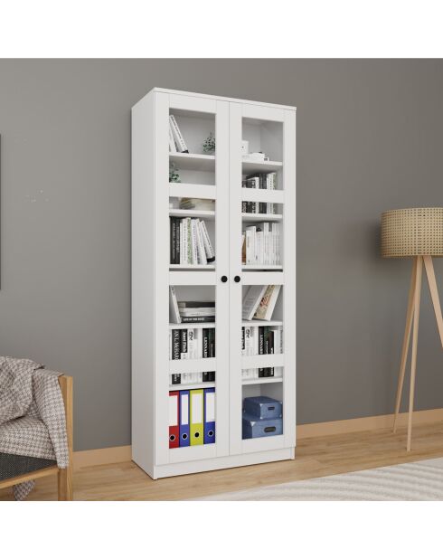 Lucas Glass 1600-68 witte 3-delige multifunctionele kast