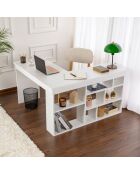 Bureau Vesper Blanc naturel - 130x72x120 cm