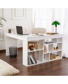 Bureau Vesper Blanc naturel - 130x72x120 cm