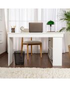 Bureau Vesper Blanc naturel - 130x72x120 cm