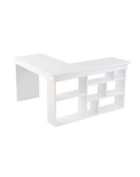 Bureau Vesper Blanc naturel - 130x72x120 cm