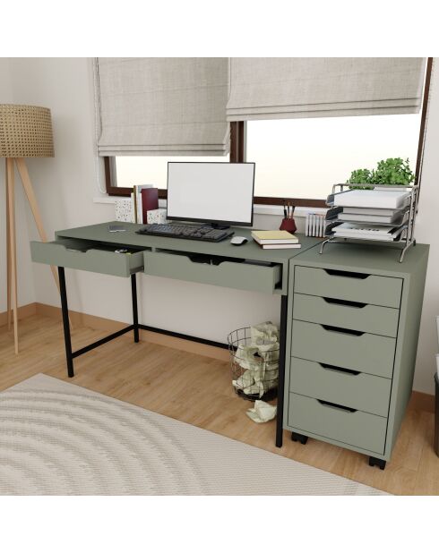 Bureau  1600-77 Vert - 4 pièces