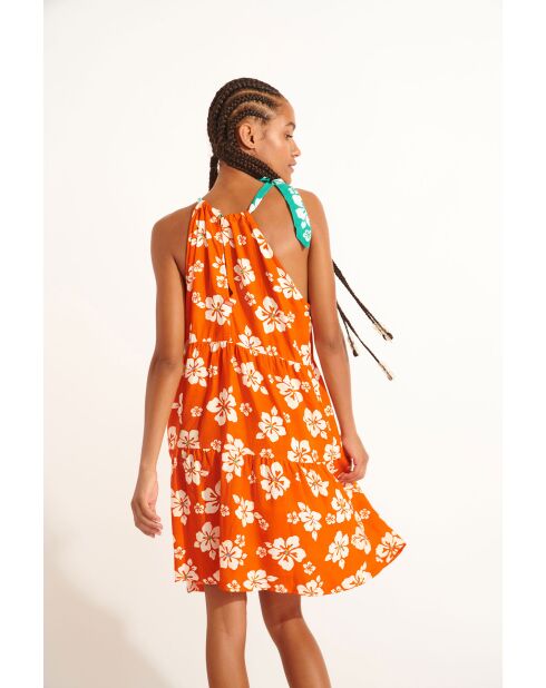 Sayro Islandgir oranje jurk