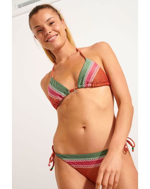 Kaonuna Mixglit Paprika 2-teiliger Triangel-Badeanzug