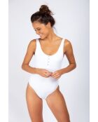 Costume da bagno bianco Snap Sunrib