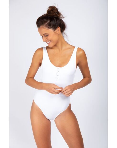 Bañador blanco Snap Sunrib
