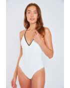Costume da bagno intero a triangolo ecru Alkira Salamina