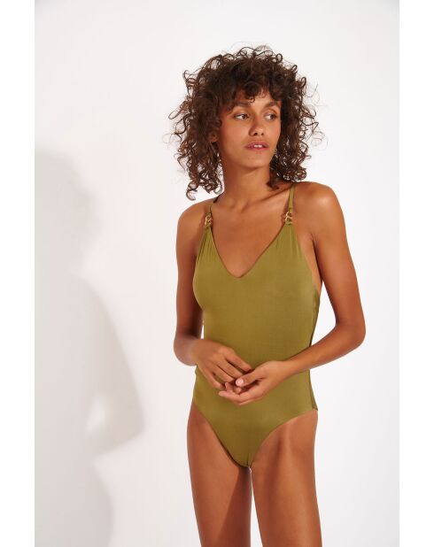 Bañador de una sola pieza Alkira Talasi con forma de triángulo de espuma