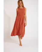 Heloise Cheryll mahoniehouten jurk