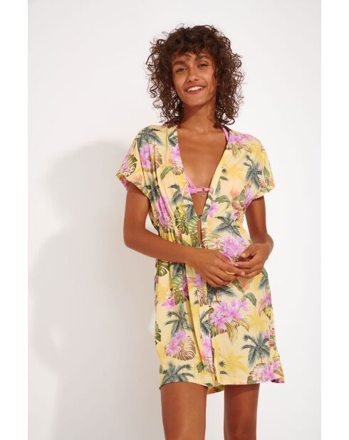 Abeline Limetro gele jurk