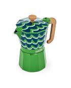 Cafetière italienne LC 6 tasses Swirl verte - 290 ml