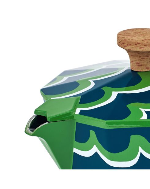 Cafetière italienne LC 6 tasses Swirl verte - 290 ml