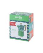Cafetière italienne LC 6 tasses Swirl verte - 290 ml