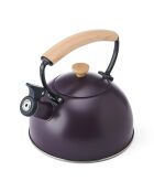 Bollitore a fischietto LC con manico in legno viola - 1,6 L