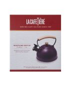 Bollitore a fischietto LC con manico in legno viola - 1,6 L