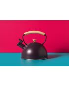 Bollitore a fischietto LC con manico in legno viola - 1,6 L