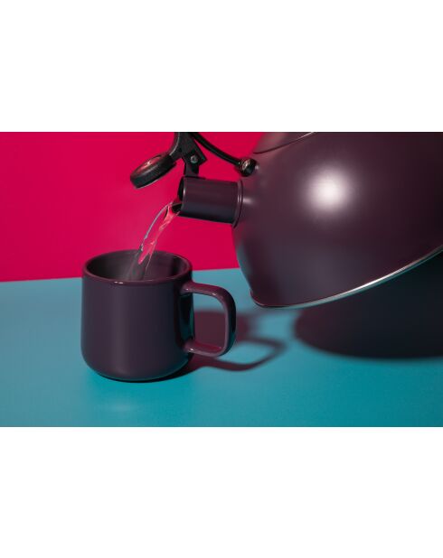 Bollitore a fischietto LC con manico in legno viola - 1,6 L