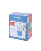 LC Italiaans koffiezetapparaat 6 kopjes blauwe bloemengeur - 290 ml