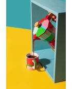 LC italienische Kaffeemaschine für 6 Tassen, roter CLR-Block - 290 ml