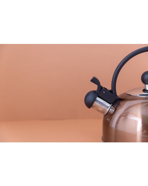 Bollitore LC con fischietto 1,3 L in acciaio e rame - 1,3 L