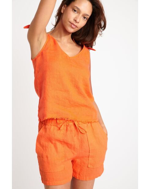 Jeffy Hawston oranje korte broek