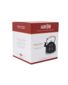 Bollitore LC con fischietto, manico in legno, nero - 1,6L