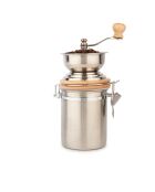 Macinacaffè e registratore LC in acciaio inossidabile argento - 15x9,5x25 cm