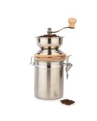 Macinacaffè e registratore LC in acciaio inossidabile argento - 15x9,5x25 cm