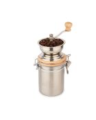 Macinacaffè e registratore LC in acciaio inossidabile argento - 15x9,5x25 cm