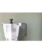 Cafetière italienne 12 tasses LC argentée - 700ml