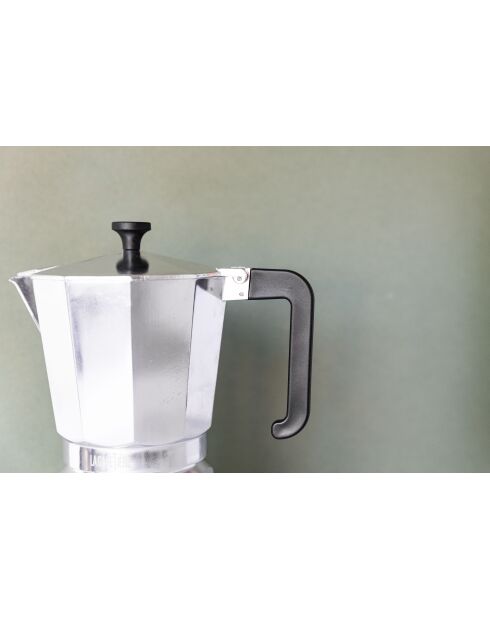 Cafetière italienne 12 tasses LC argentée - 700ml