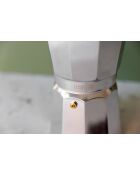 Cafetière italienne 12 tasses LC argentée - 700ml