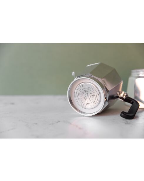 Cafetière italienne 12 tasses LC argentée - 700ml