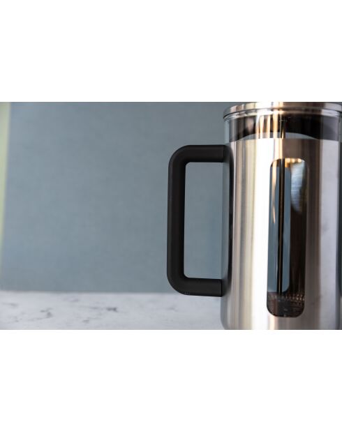 Caffettiera francese LC Pisa 8 tazze cromata spazzolata - 1L