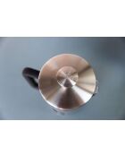 Caffettiera francese LC Pisa 8 tazze cromata spazzolata - 1L