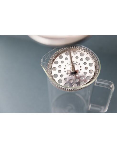 Cafetière à piston 8 tasses en verre LC claire - 1L