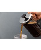 Cafetière à piston 8 tasses en verre LC claire - 1L